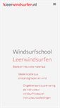 Mobile Screenshot of leerwindsurfen.nl
